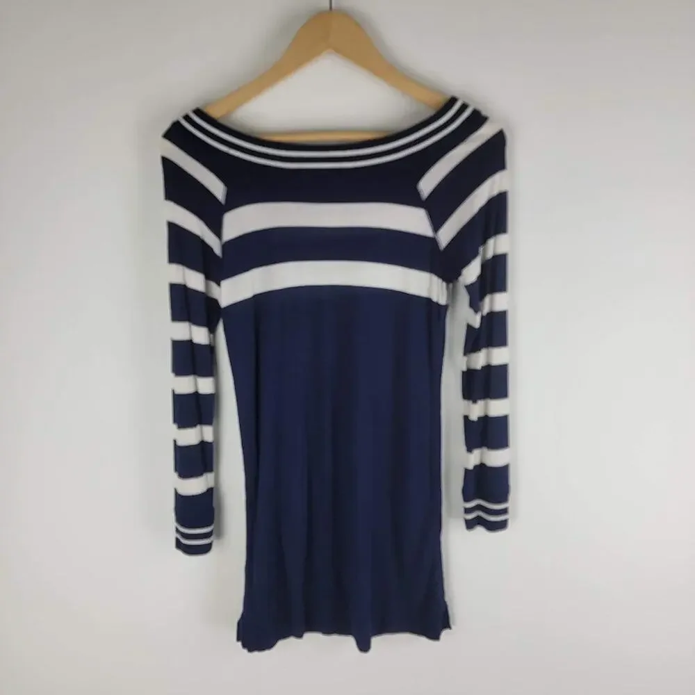 Ralph Lauren kids fitted dress sz M (8-10) blue striped